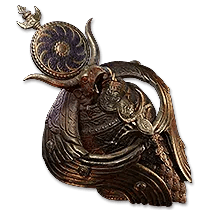 Black Sun Crest Wrapped Greathelm