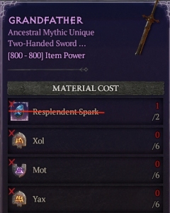 [Runes] The Grandfather : (6 Xol+6 Mot+6 Yax)---No Spark