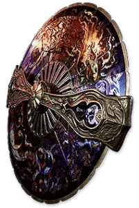 Feathered Fortress Crescent Targe