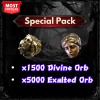 Special Pack : x1500 Divine Orb + x5000 Exalted Orb | Fast Delivery.