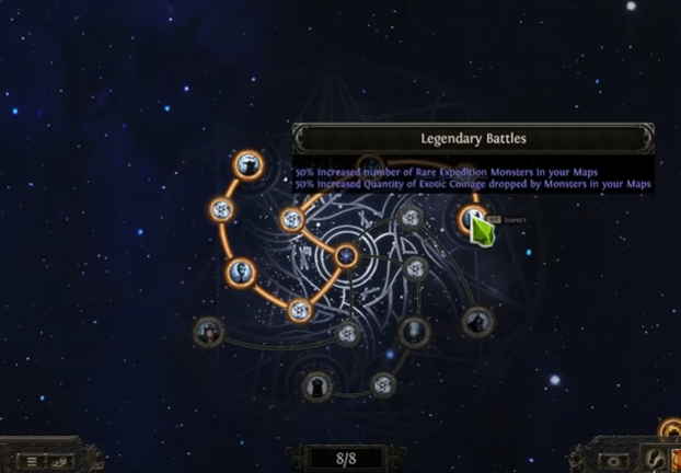 Best Atlas Tree Setup for Expedition Divine Orbs Farm