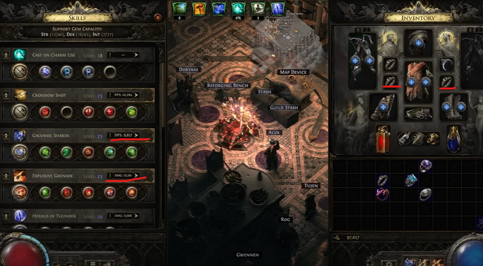 Practical Example: Damage Increase with Penumbra Rings