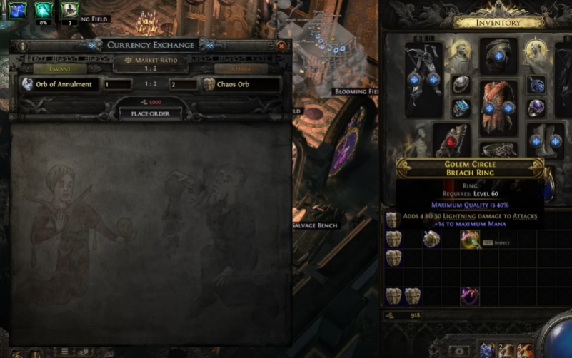 Real Example of Profiting from Fractured Items: Breach Ring Craft