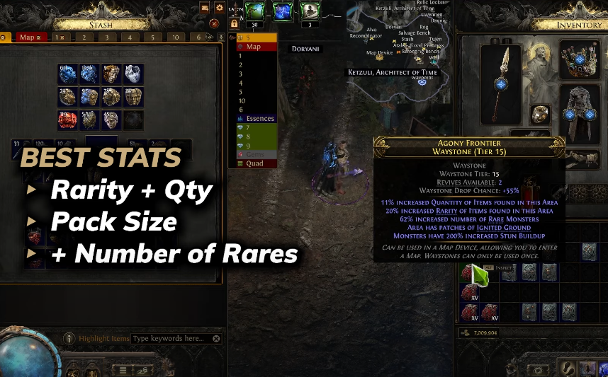 Dawn of the Hunt Divine Mapping: Stat Priorities