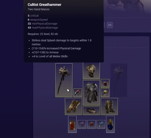 Gear Setup for Warbringer Warrior (Shockwave Totem + Mage Strike)