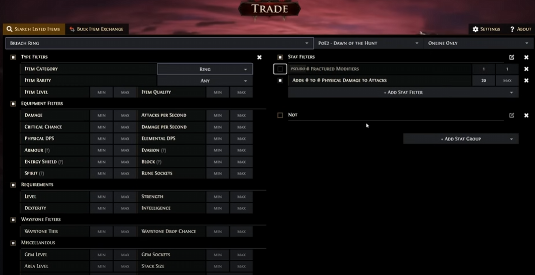 PoE 2 Best Fractured Modifier Filtering: How to Find or Prep for Fracturing