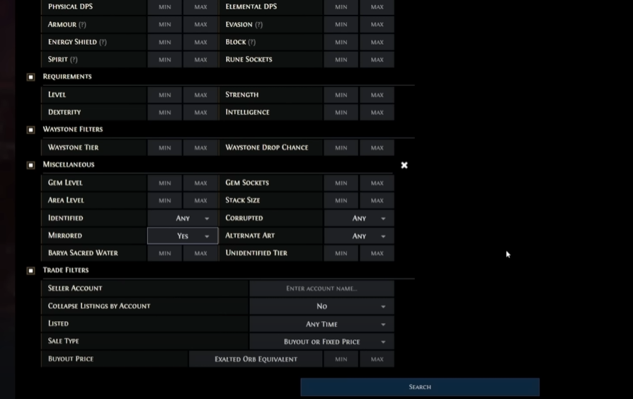 Setting up for Mirroring Items in PoE 2 Dawn of the Hunt