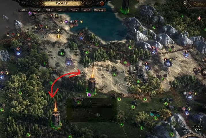 PoE 2 Ritual Farming Tablet Setup - Close Towers