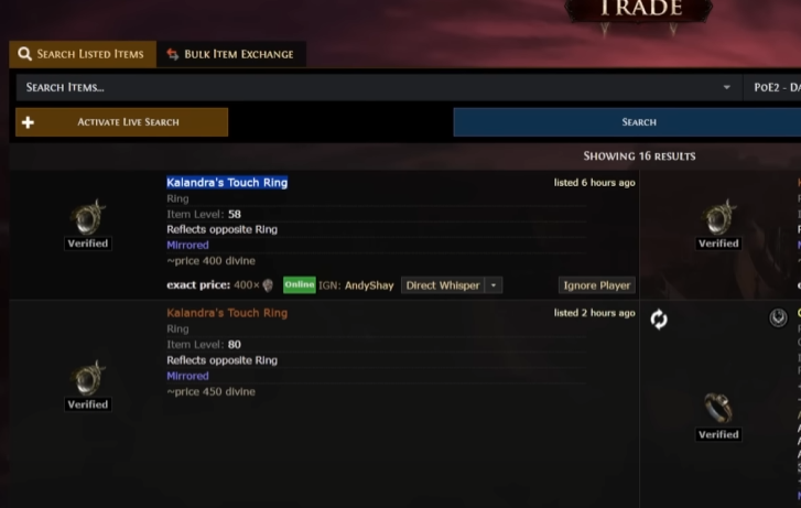 Kalandra's Touch Ring