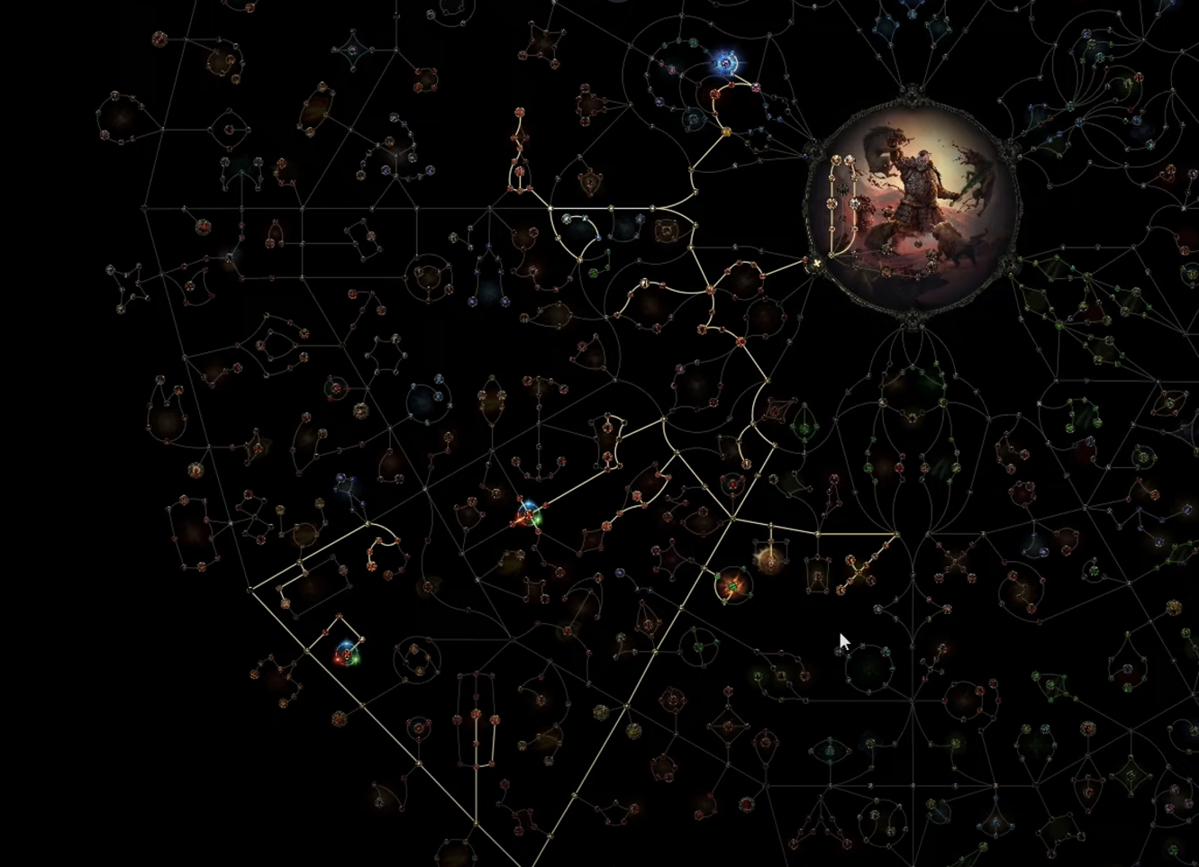 Passive Tree Setup for Warbringer Warrior (Shockwave Totem + Mage Strike)