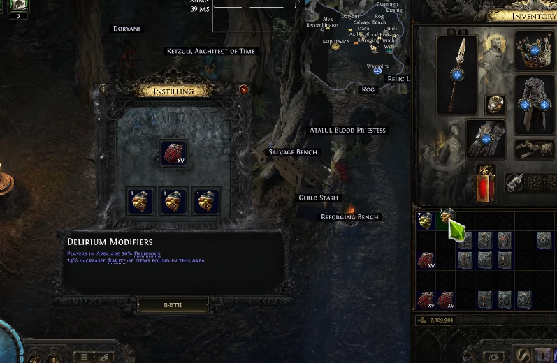 Delirium (Optional) - Using it to Farm Divines