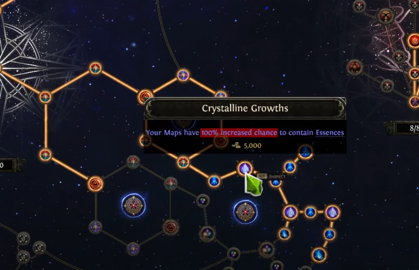 Crystalline Growth - Essence Farming Atlas Tree Strategy for Dawn of the Hunt 0.2