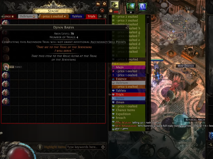 Flip Ascendancy Trials — HUGE Exalt Potential