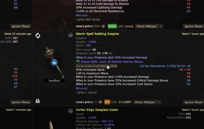 Scepters for Spirit/Mana Builds - Best Items for Mirroring in PoE 2 Dawn of the Hunt