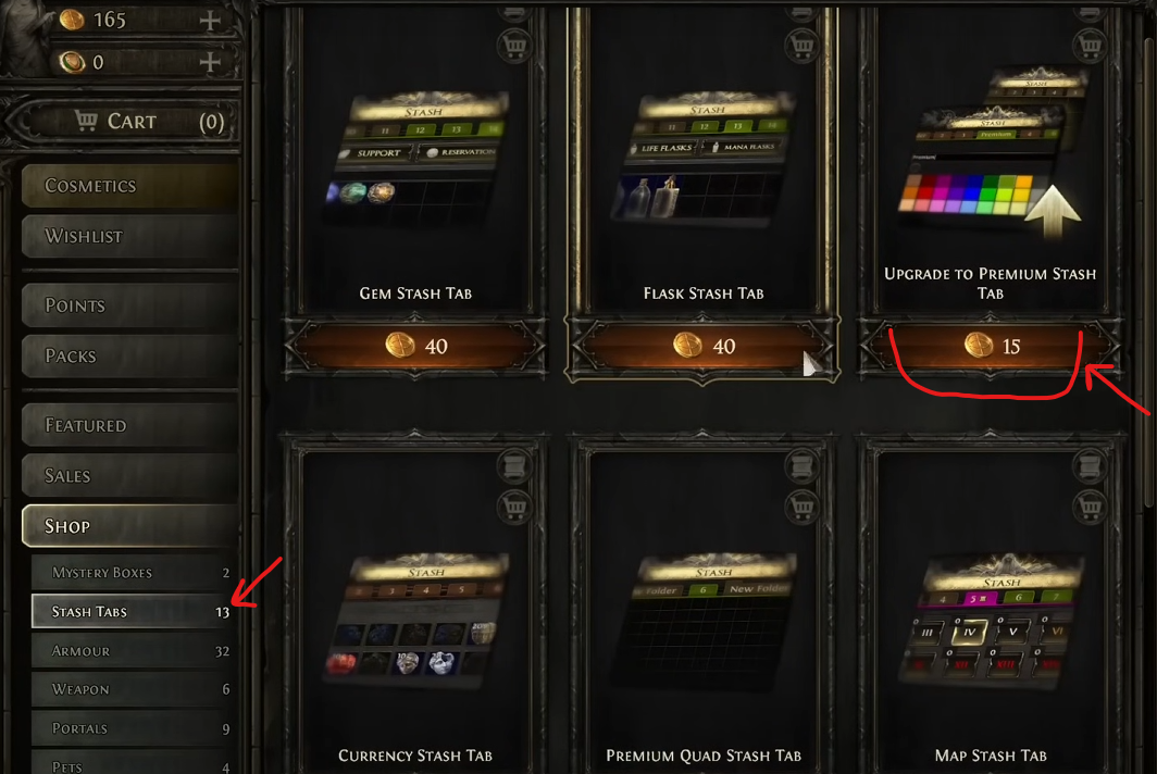 PoE 2 Premium Stash Tabs
