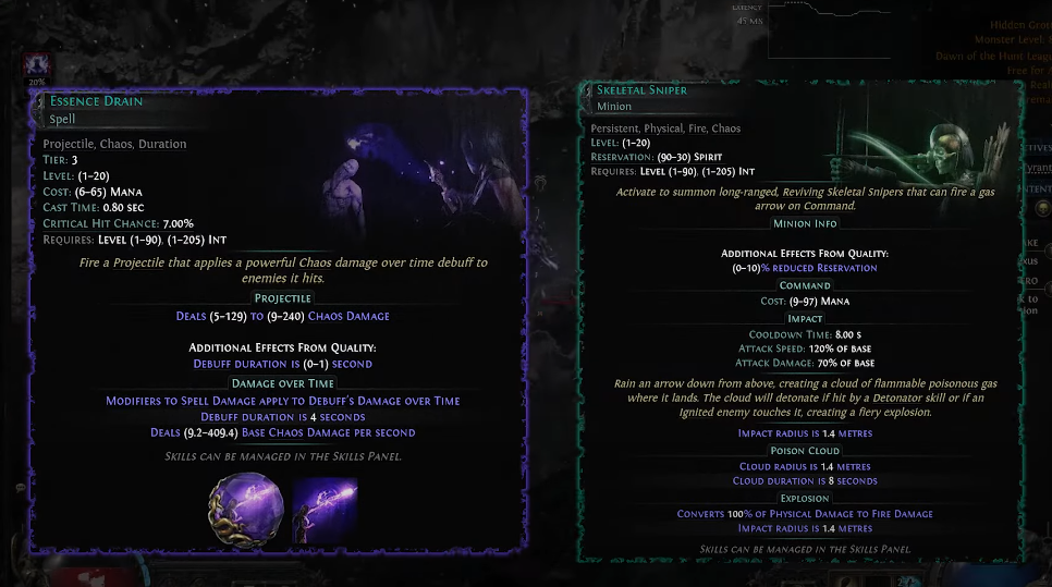 Main Skills and Abilities for the Most Powerful Endgame Lich Witch Build
