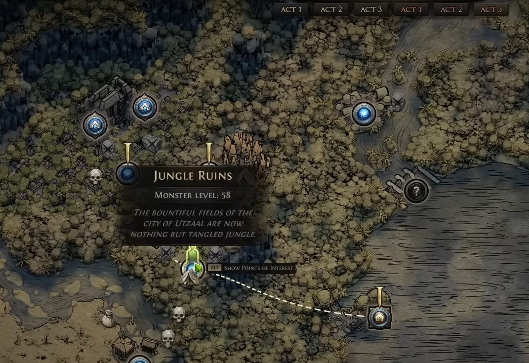 Best Location to Farm Best Companions in PoE 2 Dawn of the Hunt - Jungle Ruins Act 3