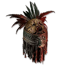 Mask of the Stitched Demon Feathered Tiara