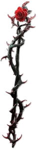 The Blood Thorn Wrapped Quarterstaff