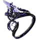 Blackflame Amethyst Ring