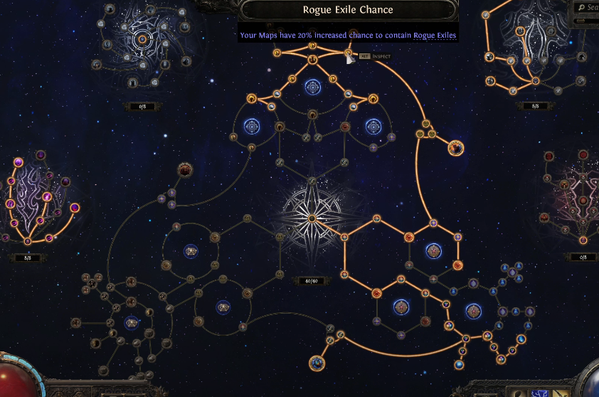 Nodes for Rogue Exiles Section