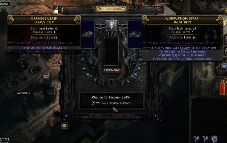 Recombination in PoE 2 Dawn of the Hunt