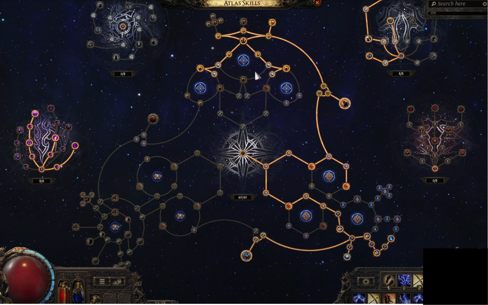 Atlas Tree Allocation for Best Synergy - Azmeri Wisps and Rogue Exiles Farming